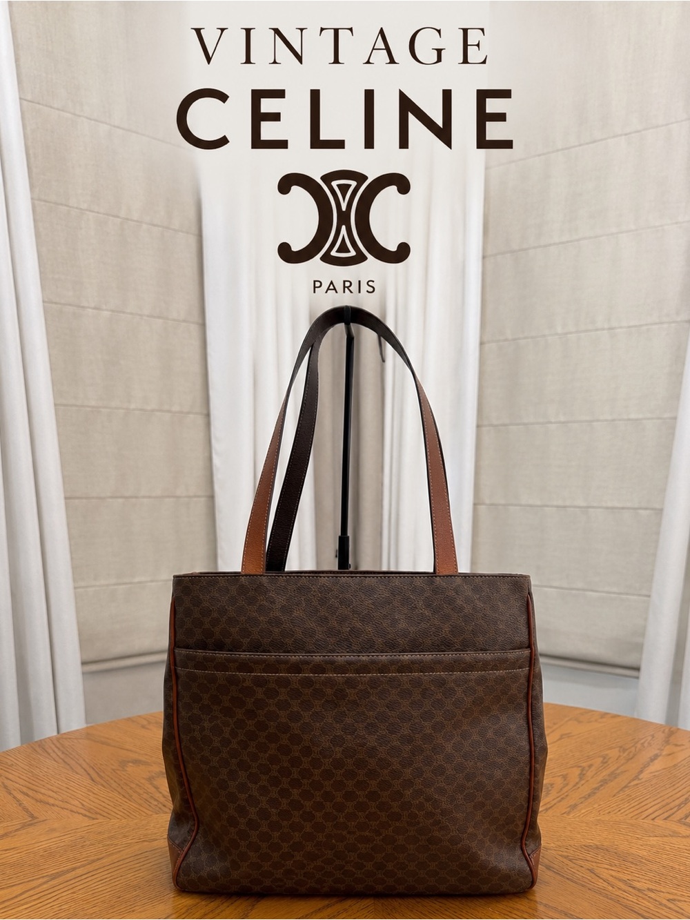 VINTAGE Celine Brown Macadam Tote Bag